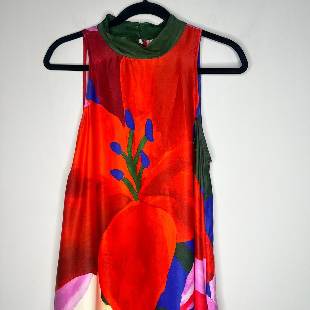 FARM Rio Red Floral Maxi Dress Size Medium - Picture 9 of 11